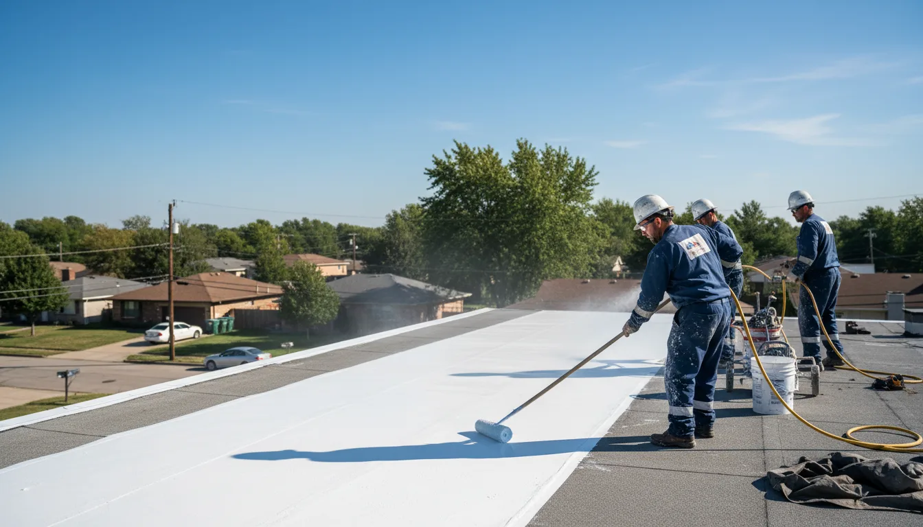 Commercial roof coating in Valier, PA near me